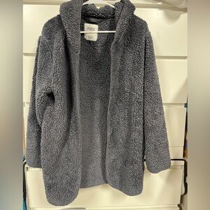 PINK Victoria's Secret Gray Sherpa Jacket